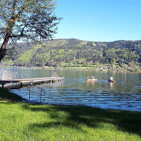 Maren Seeblick Appartement Haus Haensel&Gretel Direkt Am Ossiacher See Mit Hallenbad Stiegl Εξωτερικό φωτογραφία
