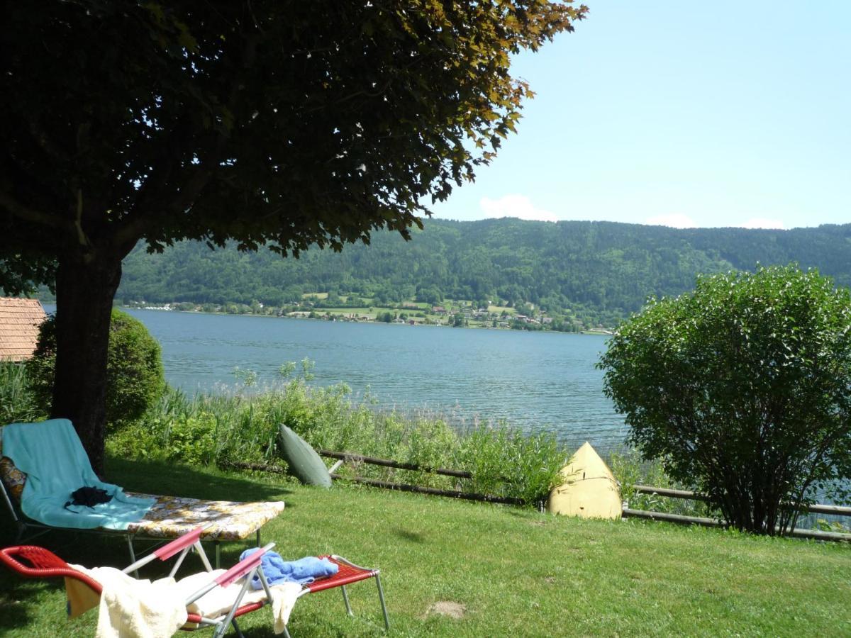 Maren Seeblick Appartement Haus Haensel&Gretel Direkt Am Ossiacher See Mit Hallenbad Stiegl Εξωτερικό φωτογραφία