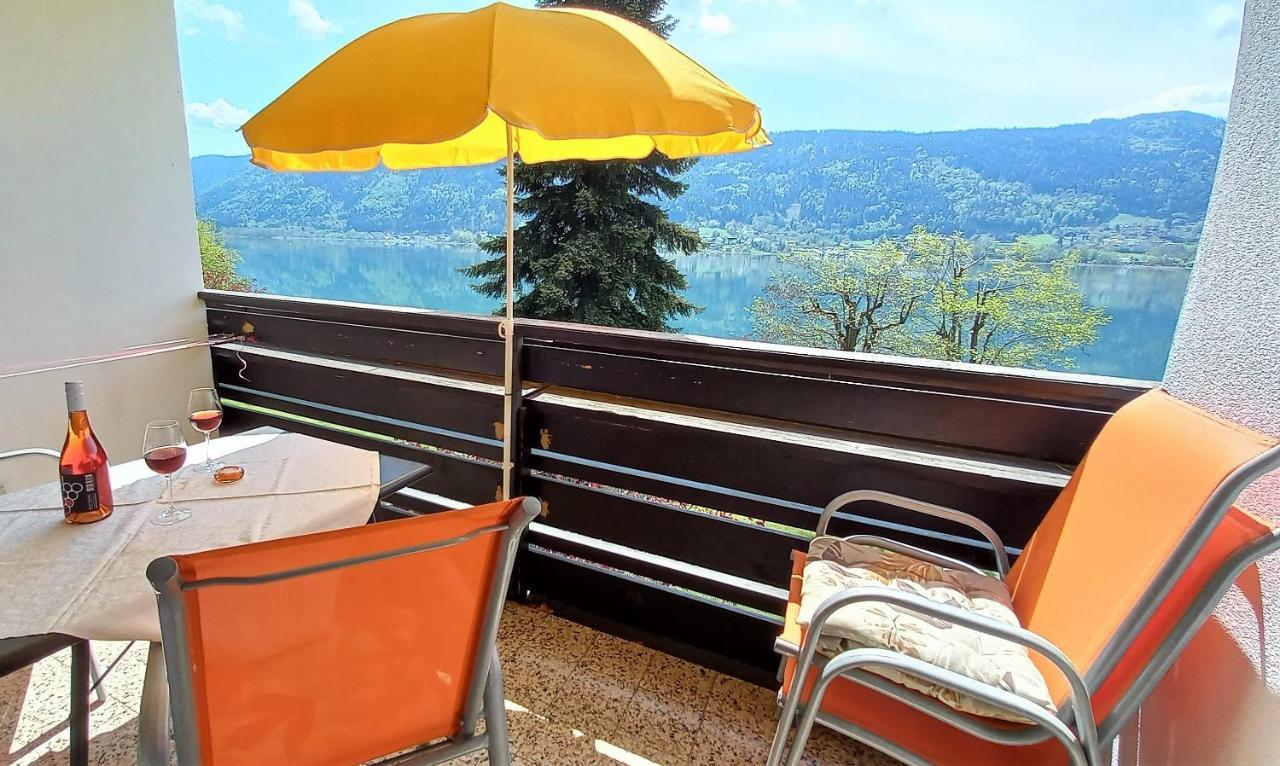 Maren Seeblick Appartement Haus Haensel&Gretel Direkt Am Ossiacher See Mit Hallenbad Stiegl Εξωτερικό φωτογραφία