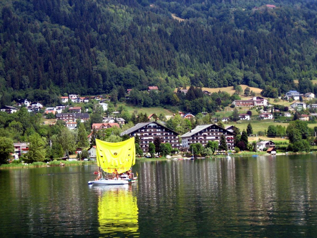 Maren Seeblick Appartement Haus Haensel&Gretel Direkt Am Ossiacher See Mit Hallenbad Stiegl Εξωτερικό φωτογραφία