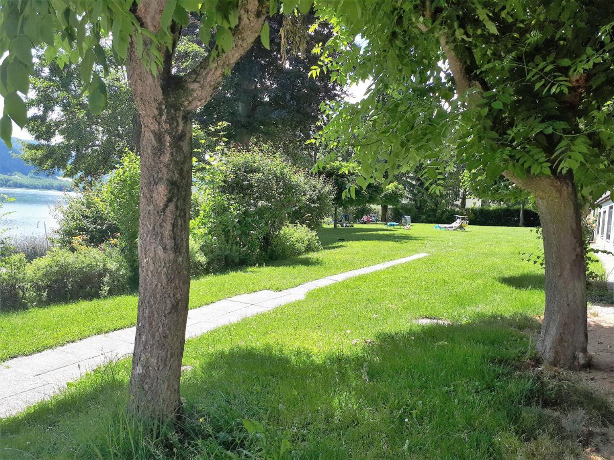 Maren Seeblick Appartement Haus Haensel&Gretel Direkt Am Ossiacher See Mit Hallenbad Stiegl Εξωτερικό φωτογραφία