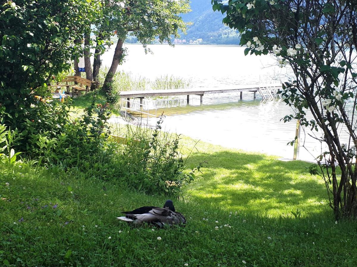 Maren Seeblick Appartement Haus Haensel&Gretel Direkt Am Ossiacher See Mit Hallenbad Stiegl Εξωτερικό φωτογραφία